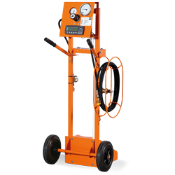 [Translate to Französisch:] DILO mobile filling and weight scale cart