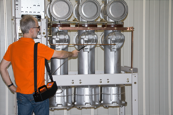 Man with three gas tanks