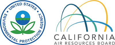 Environmental protection and air resources logos