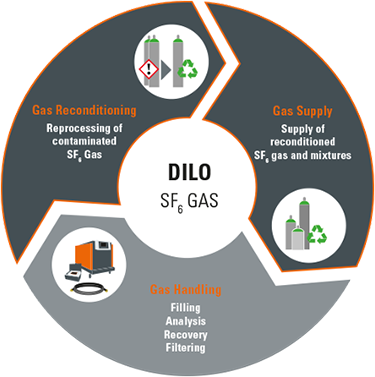 DILO SD6 recodnitioning, supply, and maintenance equipment infographic