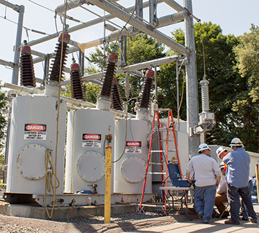 Doble Testing of a SF6 Circuit Breaker 