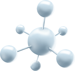 Sulfur hexafluoride molecule