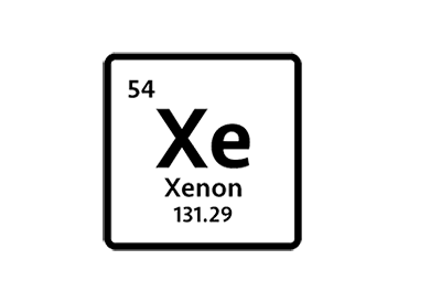 Xenon Gas Molecule