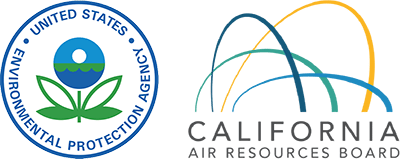 Environmental protection and air resources logos